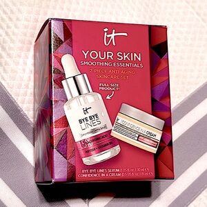 NEW iT Cosmetics YOUR SKIN SMOOTHING ESSENTIALS SKINCARE GIFT SET